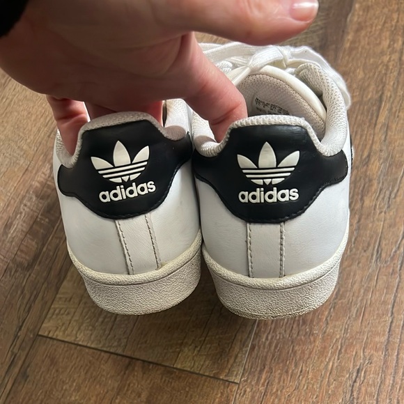 Adidas Superstar White and Black Sneakers - Picture 6 of 6